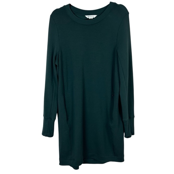 Athleta Teal Long Sleeve Tunic Dress Size Medium - Picture 1 of 11